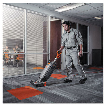 Hoover® Commercial Hushtone Vacuum Cleaner With Intellibelt, 15" Cleaning Path, Gray-orange freeshipping - TVN Wholesale